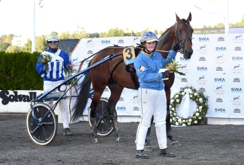 Ecurie D. och Björn Goop lekte hem sitt uttagningslopp till Europaderbyt. Foto av Lars Jakobsson TR Bild